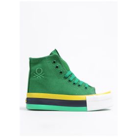 Benetton BN-30944 Yeşil Kadın Sneaker