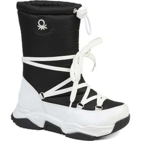 Benetton BN-50034 Siyah Beyaz Unisex Çocuk Bot