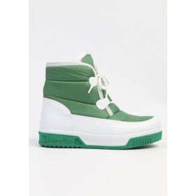 Benetton BN-50036 3256 Yeşil Beyaz Kadın Bot