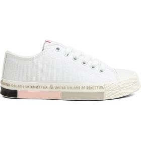 Benetton BN-70017-3374 Beyaz Pudra Kadın Spor Ayakkabı