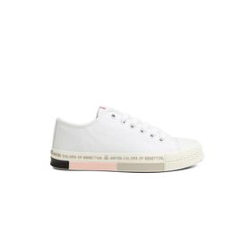 Benetton BN-70017-3374 Beyaz Pudra Kadın Spor Ayakkabı