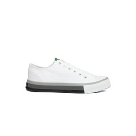 Benetton BN-90176-2-3374 Beyaz Turuncu Kadın Spor Ayakkabı