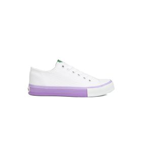 Benetton BN-90176-2-3374 Beyaz Turuncu Kadın Spor Ayakkabı