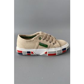 Benetton BN30693-02 Bej Çocuk Keten Ayakkabı