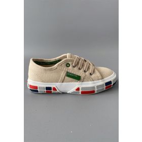 Benetton BN30693-02 Bej Çocuk Keten Ayakkabı