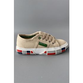 Benetton BN30693-02 Bej Çocuk Keten Ayakkabı