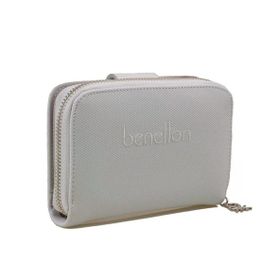Benetton BNT 1303 Beyaz Nano Orta Boy Kadın Cüzdan