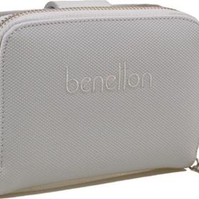 Benetton BNT 1303 Beyaz Nano Orta Boy Kadın Cüzdan