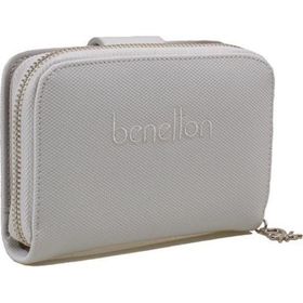 Benetton BNT 1303 Beyaz Nano Orta Boy Kadın Cüzdan