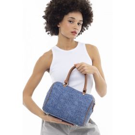Benetton BNT-955 Kot Lacivert Camel Kadın Speedy El Çantası