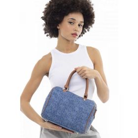 Benetton BNT-955 Kot Lacivert Camel Kadın Speedy El Çantası