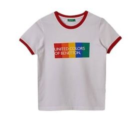 Benetton BNT-B007 TOP Beyaz Kız Çocuk T-shirt