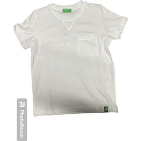 Benetton BNT-B21405-002 Beyaz Erkek Çocuk T-shirt