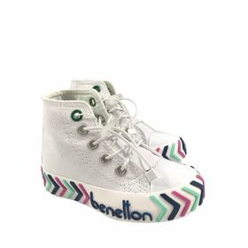 Benetton BNT-BN-30644 Beyaz Mavi Çocuk Spor Ayakkabı