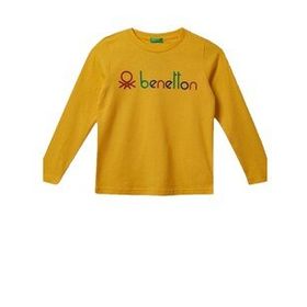 Benetton BNT-G205 Sarı Kız Çocuk T-shirt