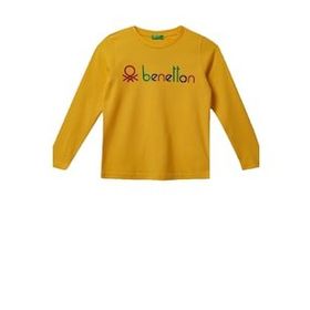 Benetton BNT-G205 Sarı Kız Çocuk T-shirt