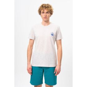 Benetton BNT-M099-R-23Y Gri Melanj Erkek T-shirt