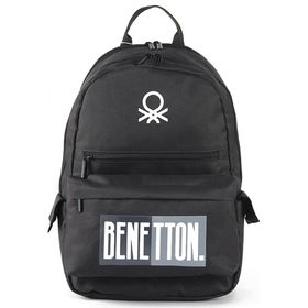 Benetton BNT03797 Siyah Unisex Sırt Çantası