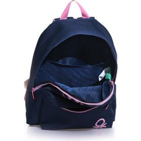 Benetton BNT03817 Lacivert-Pembe Kadın Sırt Çantası