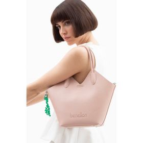 Benetton BNT1518 Pembe Kadın El Çantası