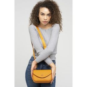 Benetton BNT860 Hardal Gofraj Kadın Çapraz Çanta