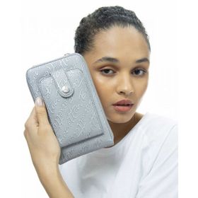 Benetton BNT991 Platin Çapraz Askılı Kadın Çantası