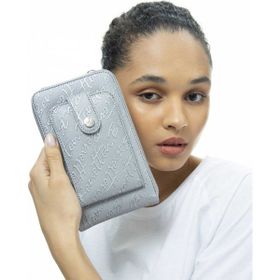 Benetton BNT991 Platin Çapraz Askılı Kadın Çantası