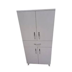 Bengi 19736 130 cm Beyaz Bir Çekmece Dört Kapak El Yapım Çok Amaçlı Eko Dolap