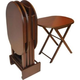 Bengi Ticaret 13269 Oval Parlak Ceviz Yapım Zigon Sehpa