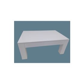 Bengi Ticaret 14568 Model Ahşap Kutu Ayak Mdf Parlak Beyaz Lake Boya Tabla El Yapım Orta Sehpa