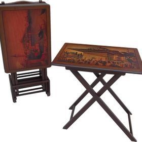 Bengi Ticaret 17991 Kayın Ayak Ceviz Yapım Zigon Sehpa