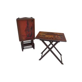 Bengi Ticaret 17991 Kayın Ayak Ceviz Yapım Zigon Sehpa