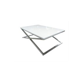 Bengi Ticaret 18116 X Çapraz Metal Nikelaj Ayak Parlak Lake Tabla El Yapım Orta Sehpa