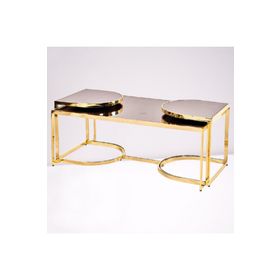 Bengi Ticaret 19324 Gold Kaplama Metal El Yapımı Zigon Sehpa