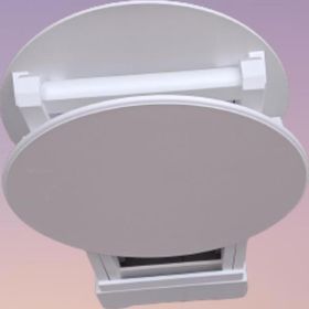 Bengi Ticaret 90126 Oval Model Ahşap El Yapımı Beyaz Renk Zigon Sehpa
