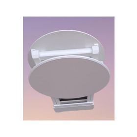 Bengi Ticaret 90126 Oval Model Ahşap El Yapımı Beyaz Renk Zigon Sehpa