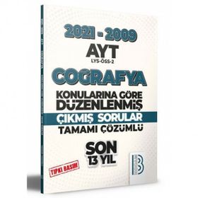 Benim Hocam 2009 2021 Ayt Coğrafya Son 13 Yıl Tıpkı Basım Çözümlü Çıkmış Sorular