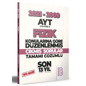 Benim Hocam 2009 2021 AYT Fizik Son 13 Yıl Tıpkı Basım Konularına Göre Düzenlenmiş Çıkmış Sorular