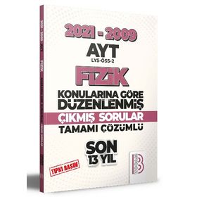 Benim Hocam 2009 2021 AYT Fizik Son 13 Yıl Tıpkı Basım Konularına Göre Düzenlenmiş Çıkmış Sorular