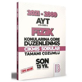 Benim Hocam 2009 2021 AYT Fizik Son 13 Yıl Tıpkı Basım Konularına Göre Düzenlenmiş Çıkmış Sorular