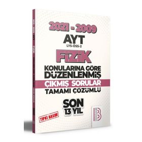 Benim Hocam 2009 2021 AYT Fizik Son 13 Yıl Tıpkı Basım Konularına Göre Düzenlenmiş Çıkmış Sorular