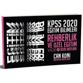 Benim Hocam 2020 KPSS Eğitim Bilimleri Rehberlik ve Özel Eğitim Video Ders Notları - Kolektif