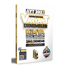 Benim Hocam 2022 AYT Kimya Tamamı Video Çözümlü 25+3 Deneme Sınavı