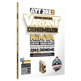 Benim Hocam 2022 AYT Kimya Tamamı Video Çözümlü 25+3 Deneme Sınavı