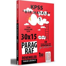 Benim Hocam 2022 KPSS Bir Hayale Serisi Paragraf Denemeleri