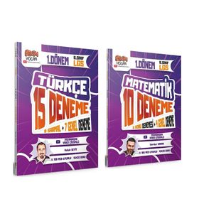 Benim Hocam - 2023 8.Sınıf 1.Dönem Türkçe ve Matematik Deneme Seti 2 Kitap