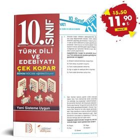 Benim Hocam Yayınları 10. Sınıf Türk Dili ve Edebiyatı Çek Kopar Yaprak Test