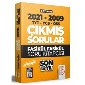 Benim Hocam Yayınları - 2009-2021 YKS 1. Oturum Son 13 Yıl Tıpkı Basım Fasikül Fasikül Çıkmış Sorular