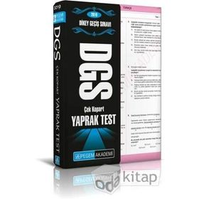 Benim Hocam Yayınları 2019 DGS Çek Kopart Yaprak Test