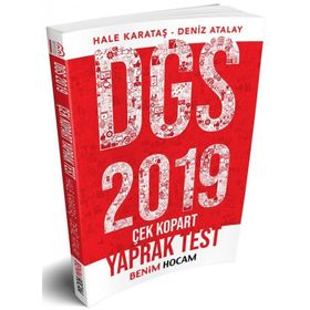 Benim Hocam Yayınları 2019 DGS Çek Kopart Yaprak Test